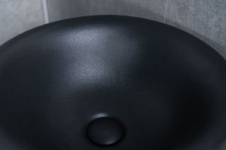 Раковина Gid Nb130bg 81110 накладная черная графит 40x40x85